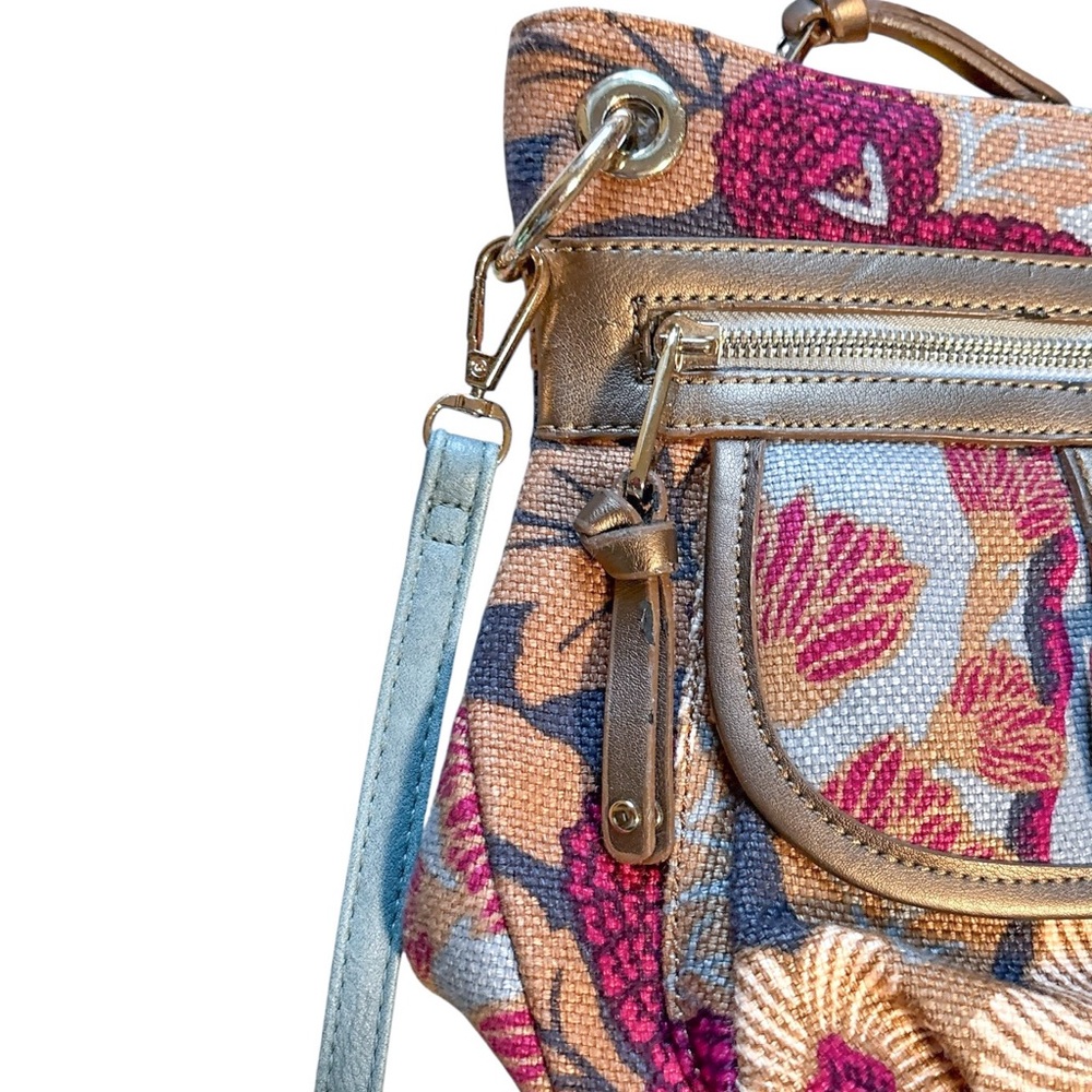 Spartina 449 Floral Canvas Crossbody Bag - Picture 9 of 9